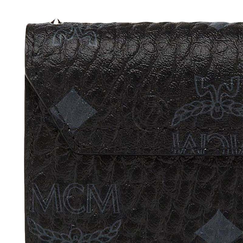 MCM女士黑短款钱包卡包
